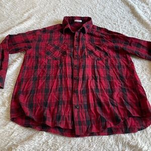 honeys red Plaid Flannel